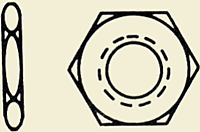 Hexagon Nut - electrical Pattern